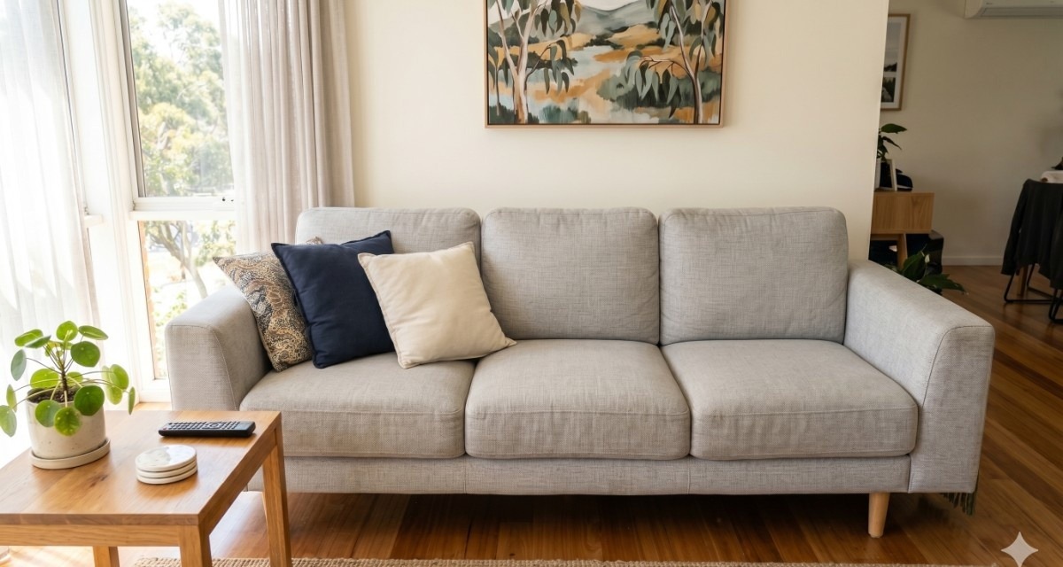 After couch cleaning